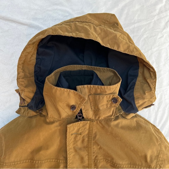 Timberland Khaki/Green 2 In 1 Parka With Removable Blue Liner, Mens Small - Picture 5 of 10